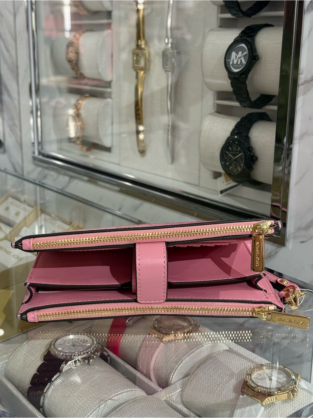 MICHAEL KORS Sheila Large Ombre Signature Logo Tote Bag and wallet - Picture 10 of 12